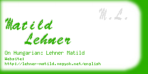 matild lehner business card